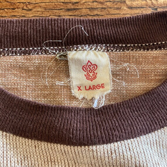 Vintage 1950's Two-Tone Boy Scouts BSA Cotton Knit Camp