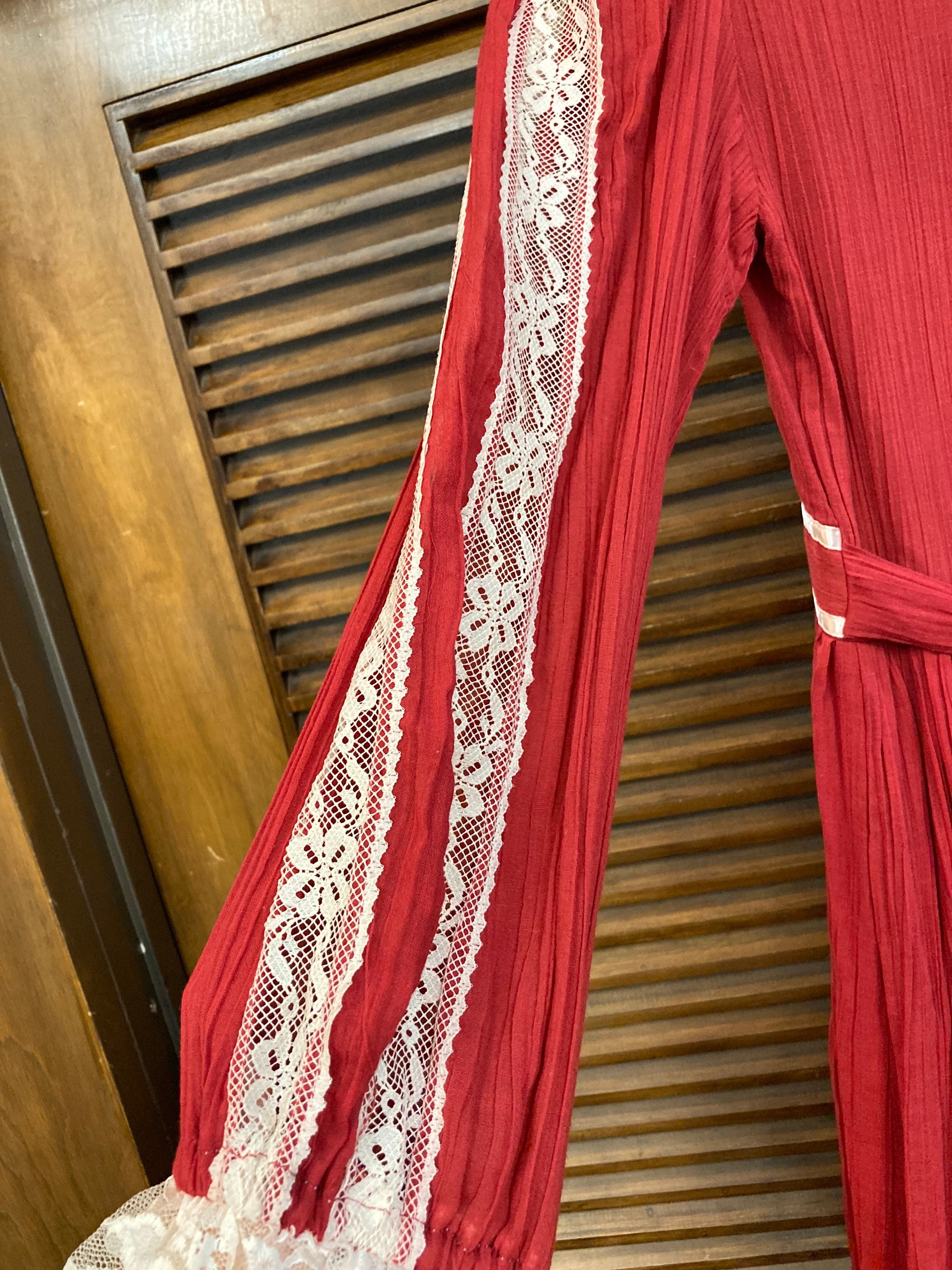 Vintage 1970’s Size 9 Gunne Sax by Jessica Prairie Lace, Hippie Boho ...