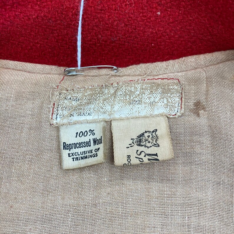 Vintage 1950’s “R.P.M.’s” Hot Rod Car Club Wool Rockabilly Jacket, Original, Appliqué, 50’s Vintage Clothing image 9