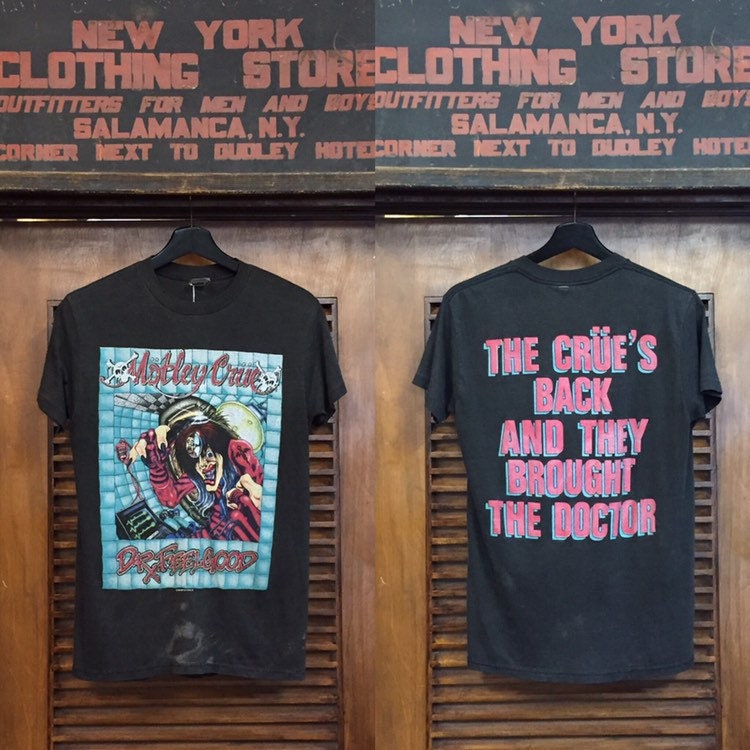 Vintage 1980s Motley Crue Doctor Feelgood Tee Rock Tee Tour Shirt Band Shirt Vintage Shirts Vintage Clothing Etsy Ireland