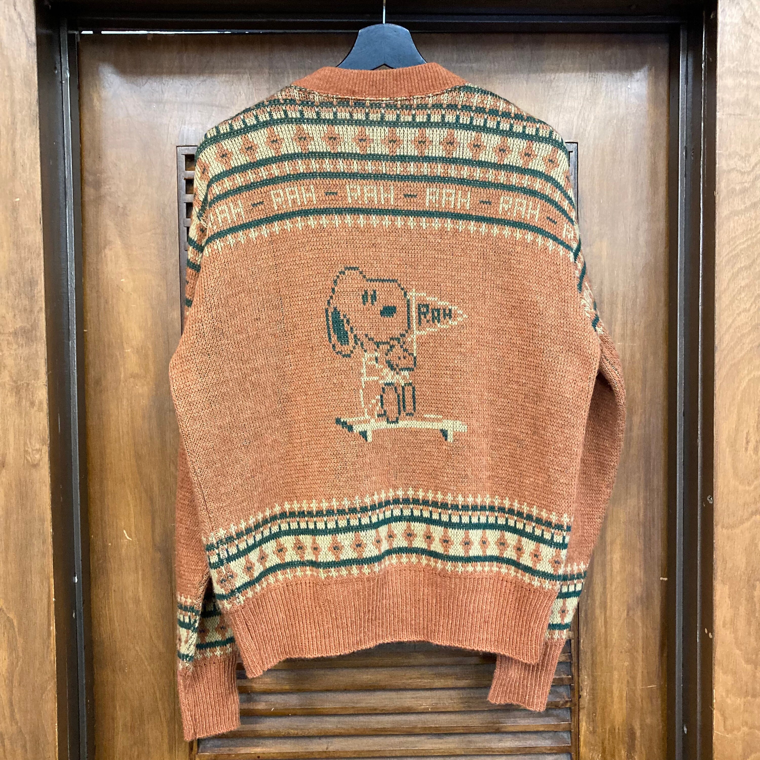 70s SNOOPY by arrow knit vest - ベスト