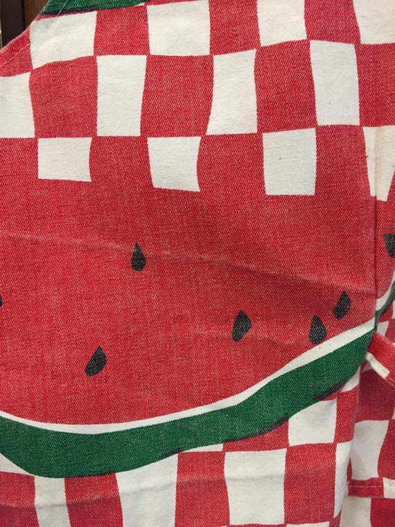 Vintage 1980's Michigan Rag Label Watermelon & Ch… - image 7