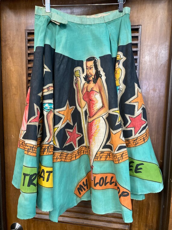 Vintage 1950’s Rock N’ Roll Hand Painted Super Ra… - image 10