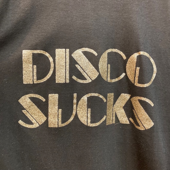 Vintage 1980’s “Disco Sucks” Glitter Rock n’ Roll… - image 6