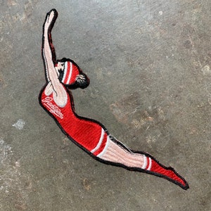 Vintage 1950's Jantzen Diving Lady Iconic Patch, Vintage Patches, Vintage Jantzen, 1950's Jantzen, Diving Lady, Vintage 1950's image 2