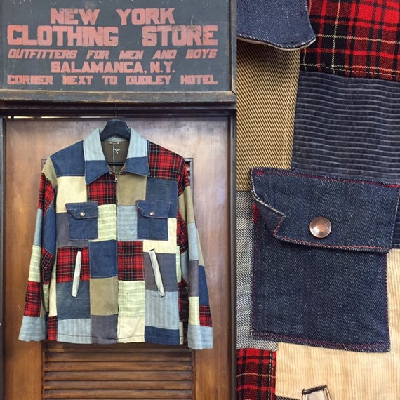 Vintage 1950’s Custom Patchwork Workwear Jacket, V