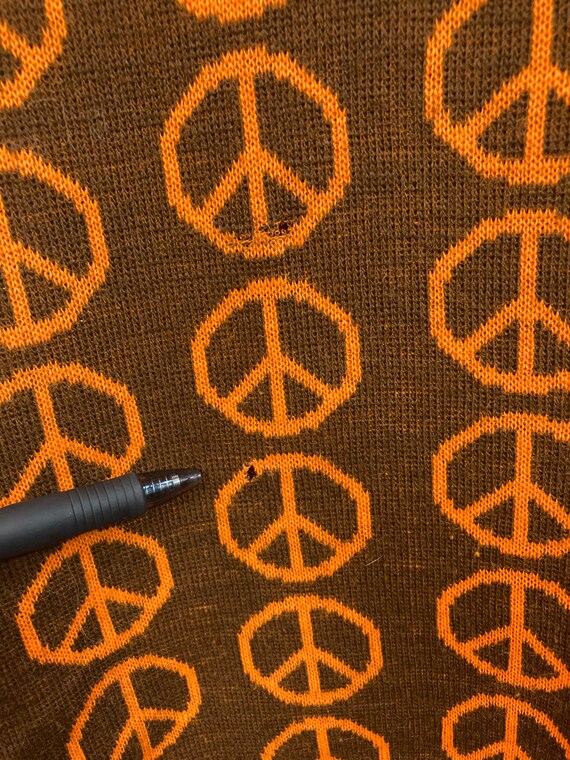 Vintage 1960’s Hippie Mod Peace Sign Woodstock Jo… - image 6