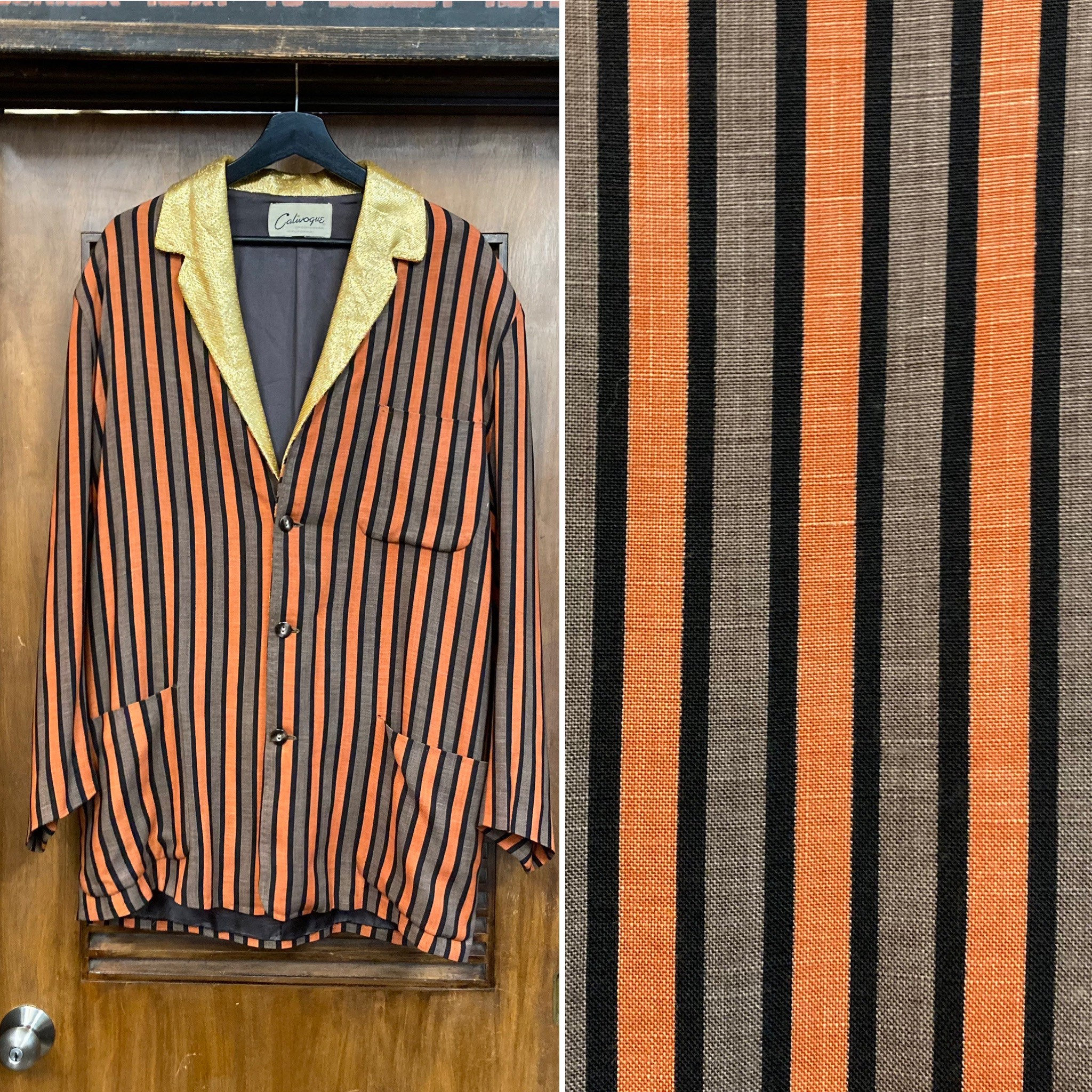 1950s Striped Mens Jacket - Etsy Singapore