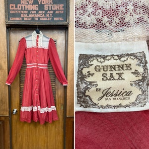Vintage 1970’s Gunne Sax By Jessica Prairie Hippie Boho Dress, Vintage Gunne Sax Dress, Prairie Dress, 1970’s Boho, Cottagecore, Hippie