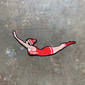 Vintage 1950's Jantzen Diving Lady Iconic Patch, Vintage Patches, Vintage Jantzen, 1950's Jantzen, Diving Lady, Vintage 1950's image 5