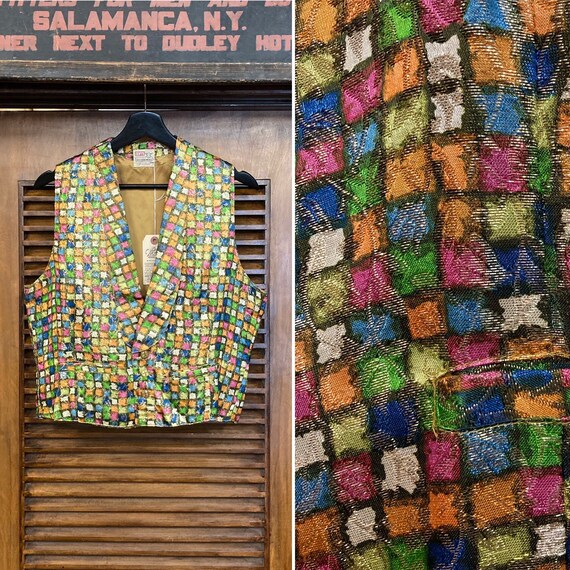 Vintage 1950’s “Levi’s” Shorthorn Gambler Vest -De