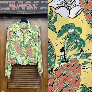 1940s hawaiian shirt - Etsy 日本
