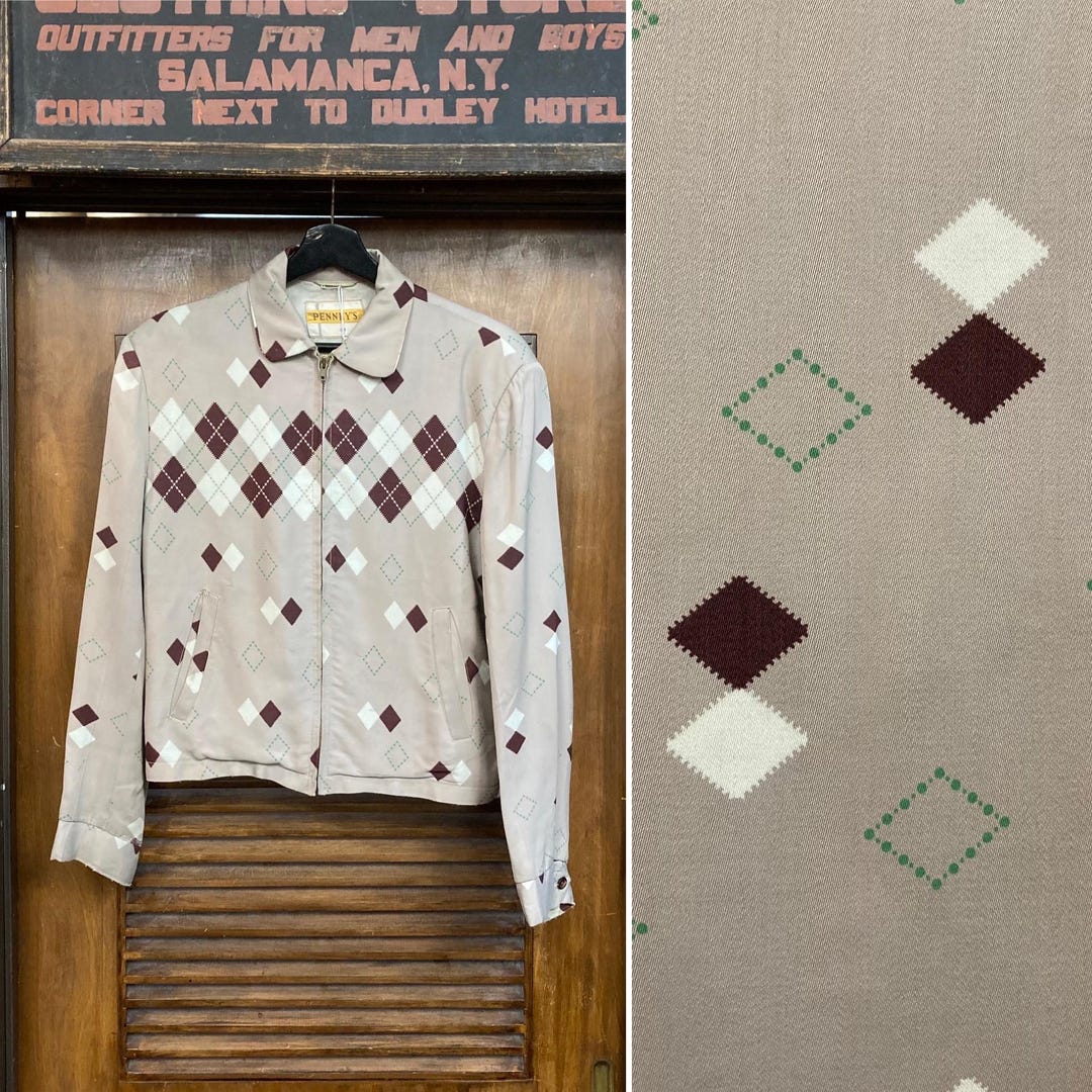 ジャケット・アウター 50s rayon gabardine jacket argyle il_1080xN.6598563992_6rwv.jpg