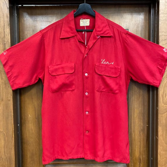 Vintage 1950's Original Pepsi-cola Rayon Gabardine Bowling