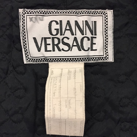 Vintage 1980’s “Versace” Label Checkerboard Jacke… - image 7