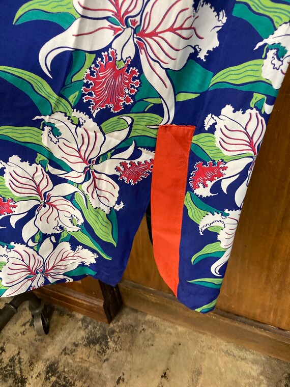 Vintage 1940’s Original Vertical Floral Rayon Pak… - image 7