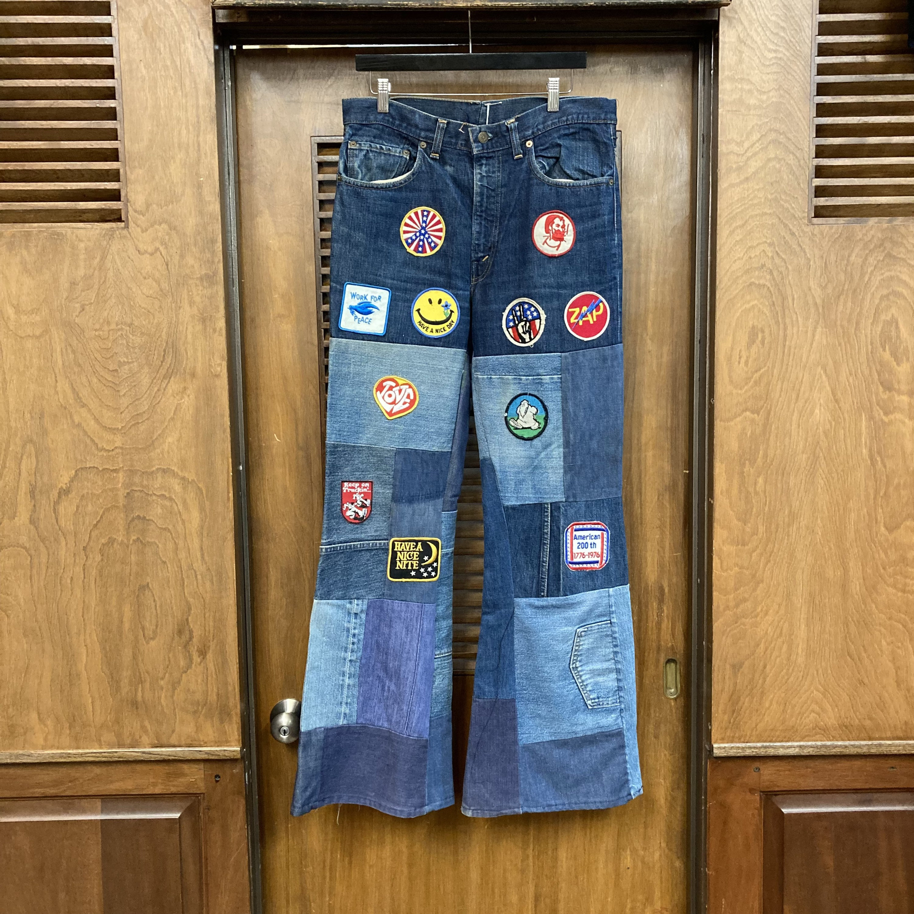 Vintage 1970's W34 Levi's 517 Single Stitch Hippie Peace Vintage 1970's W34 Levi's 517 Single Stitch Hippie Peace
