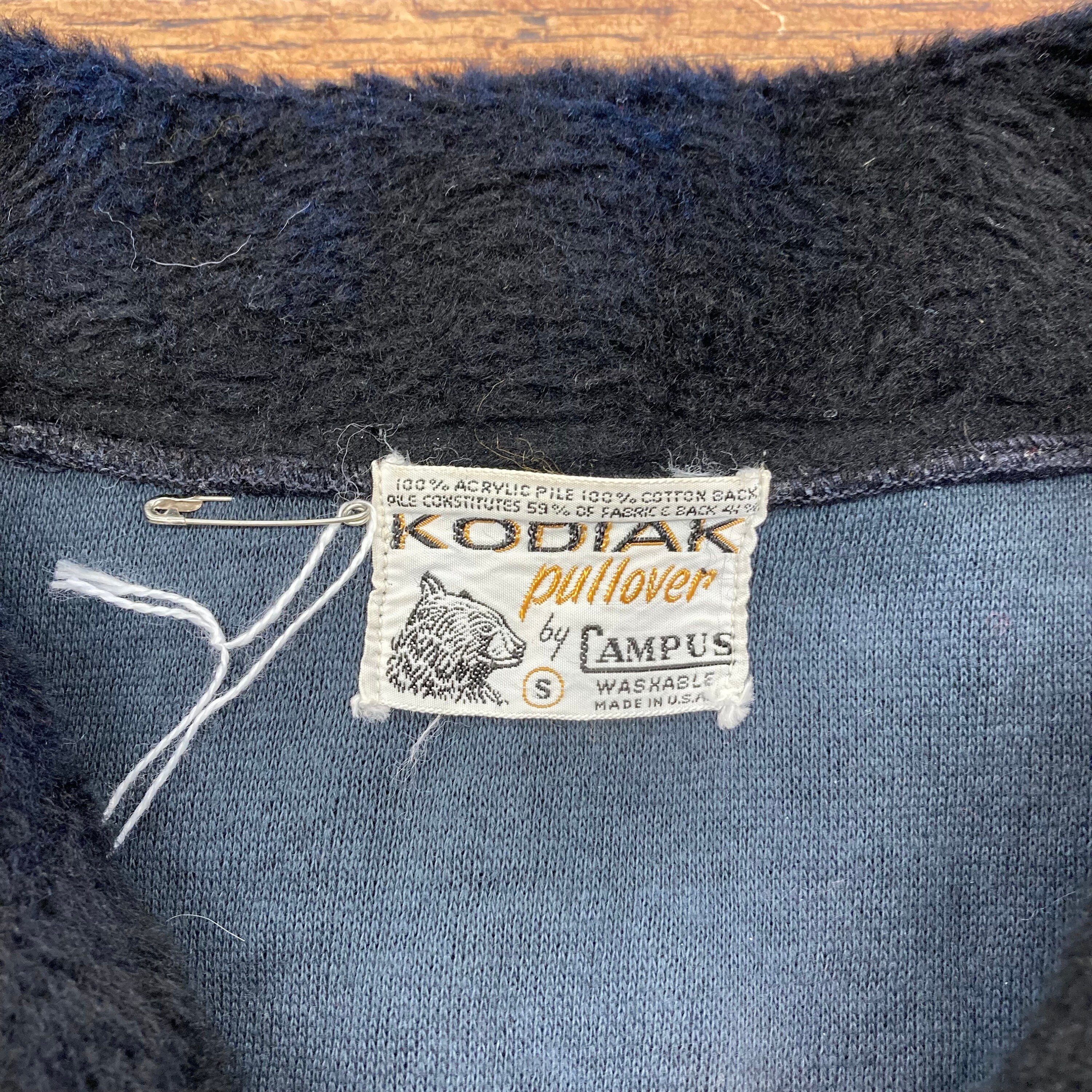 50s 60s コディアック CAMPUS ビンテージ ヴィンテージ USA製 50年代〜60年代 KODIAK by CAMPUS フェイクファー プル