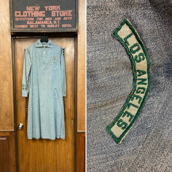 Vintage 1930’s Los Angeles Girl Scout Outfit Dress