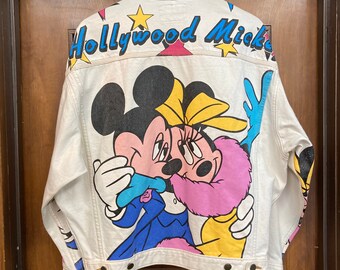 Vintage 1980's Disney Mickey Mouse “hollywood Mickey” Denim