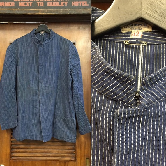 Vintage 1930’s-50’s Striped European Workwear Jack