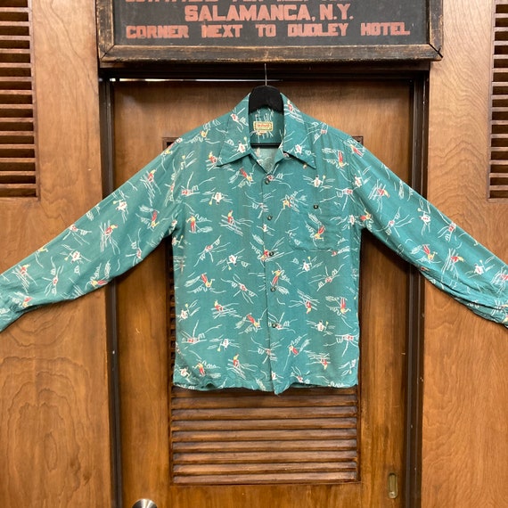 Vintage 1950's “mcgregor” Snowman X Skier Rayon Atomic Vintage 1950's “mcgregor” Snowman X Skier Rayon Atomic