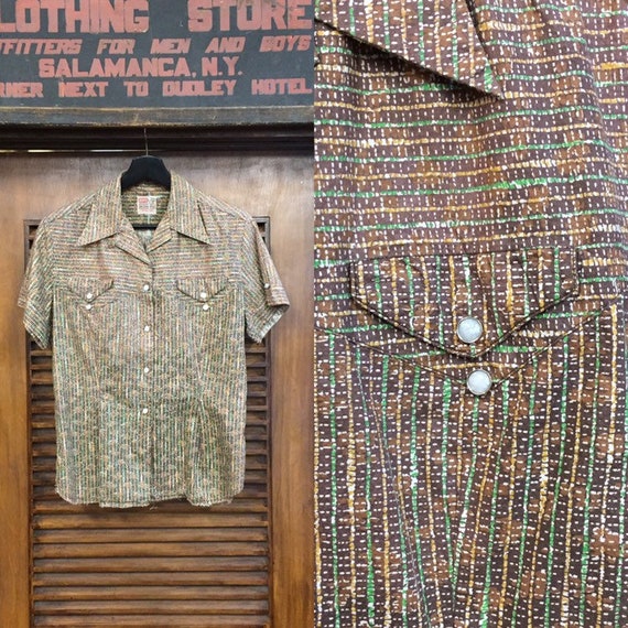 Vintage 1950’s Levi’s Shorthorn Abstract Cotton Sn