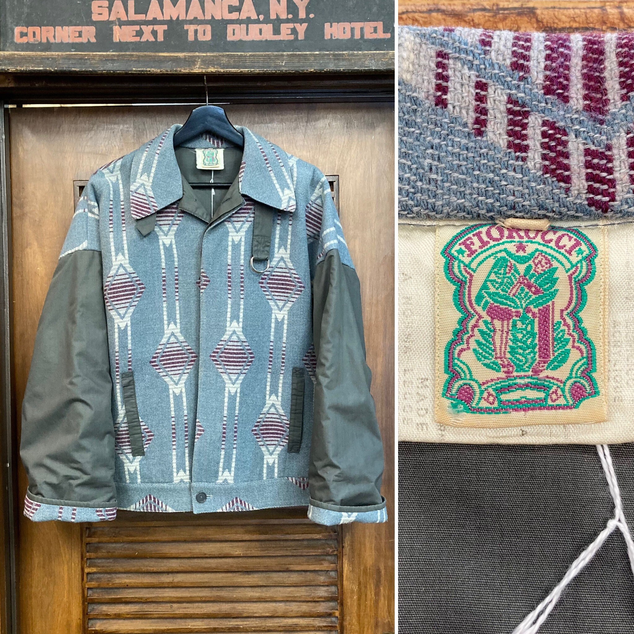Vintage 1980s fiorucci Brand Southwest Print Outerwear Jacket, 80s 