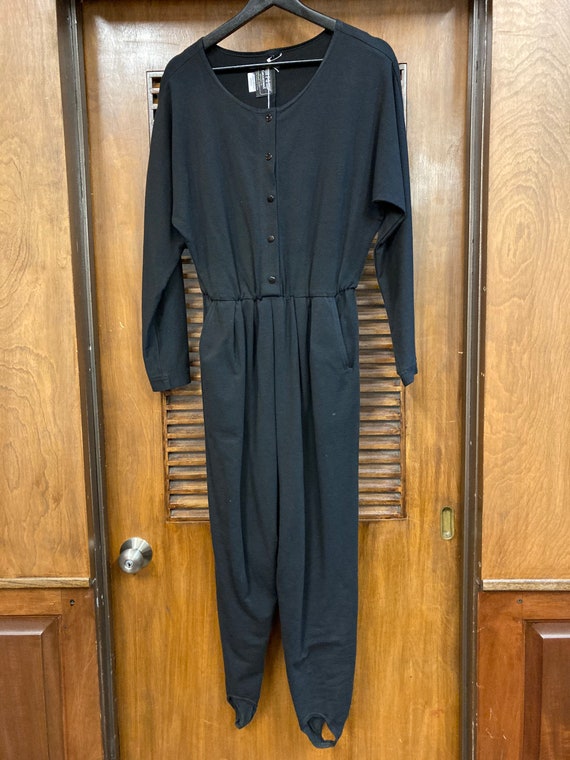 Vintage 1980’s Black Jumpsuit PG Collections labe… - image 2