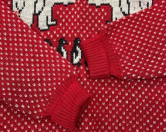 Gemi Bärenヴィンテージ ポーラーベア Vintage 1940's “jantzen” Atomic Polar Bear X Penguin Wool