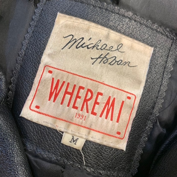 Vintage 1990's Michael Hoban Rose & Heart Leather… - image 5