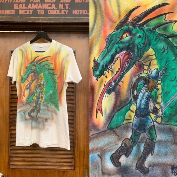 Vintage 1980's Dungeons & Dragons Airbrush Fan-Art