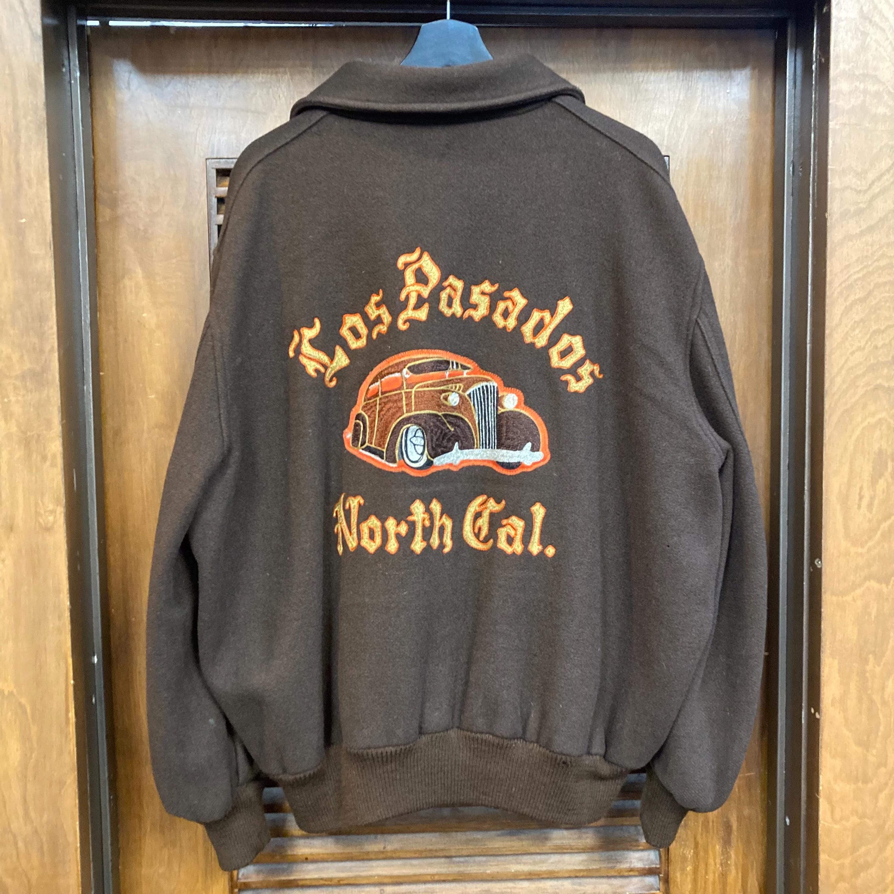 Vintage 1950's Size XXL “los Pasados” Wool Hot Rod Car Club