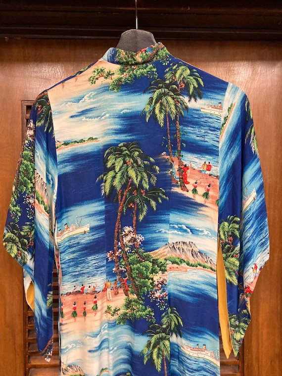 Vintage 1950’s Iolani Tropical Island Crepe Pake … - image 8