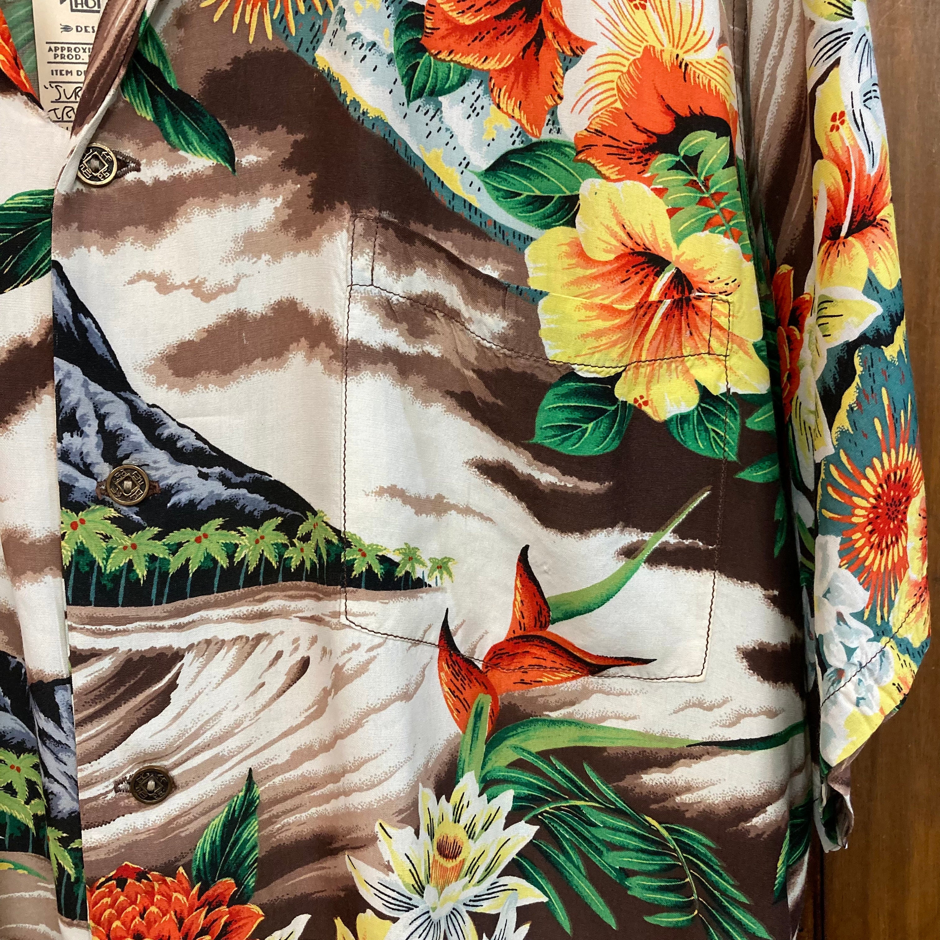 トップス 50s Reef rayon Hawaiian shirt トップス 50s Reef rayon Hawaiian shirt VTG 1950s Reef