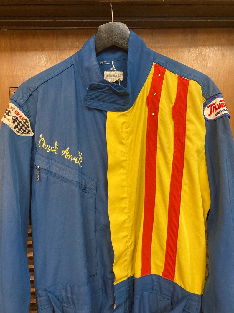 Vintage 1960’s Original Indy 500 Drag Race Embroidered Work Coveralls ...