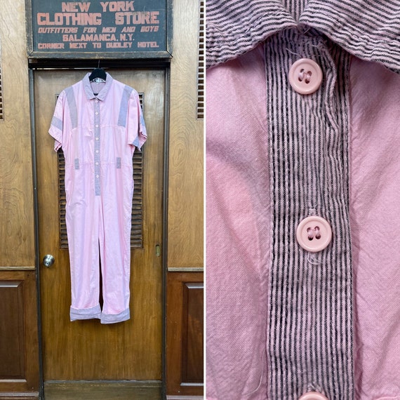 Vintage 1980s Pink Jumpsuit - Gem