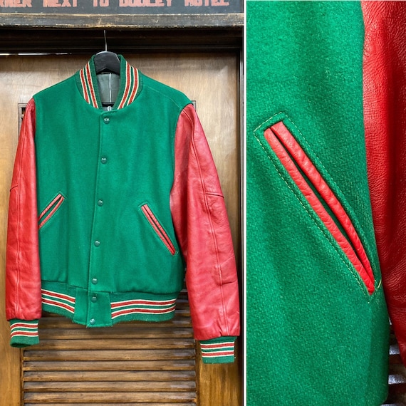 Vintage 1950’s Letterman Wool and Leather Jacket,