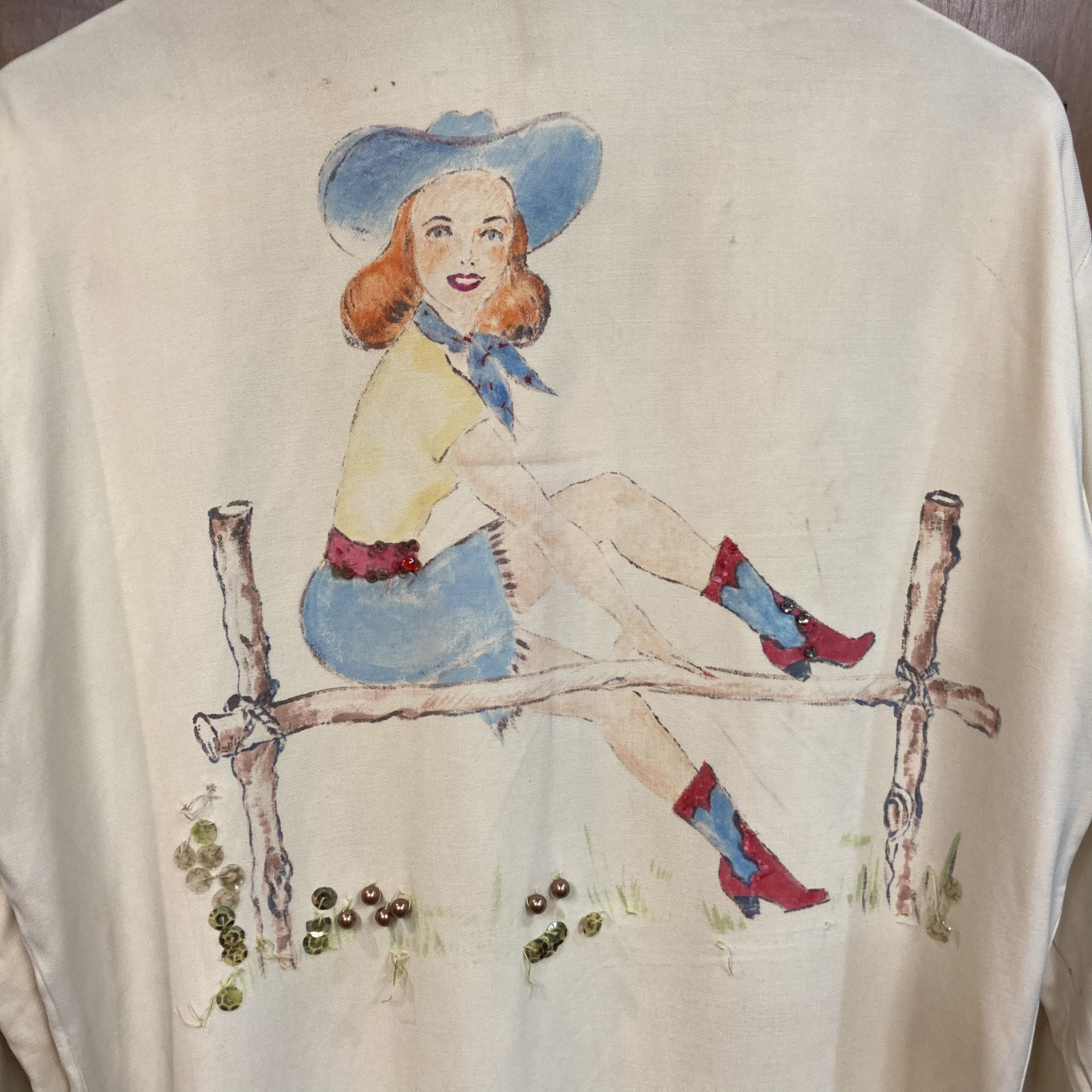 Vintage 1950's “nudie's” Western Cowboy Artwork Gab
