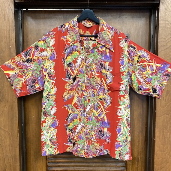 値下げ不可 40s 50s ビンテージ ハワイアンシャツ アロハ レーヨン 40s〜50s アロハシャツ ハワイアン パイナップル｜Yahoo!フリマ