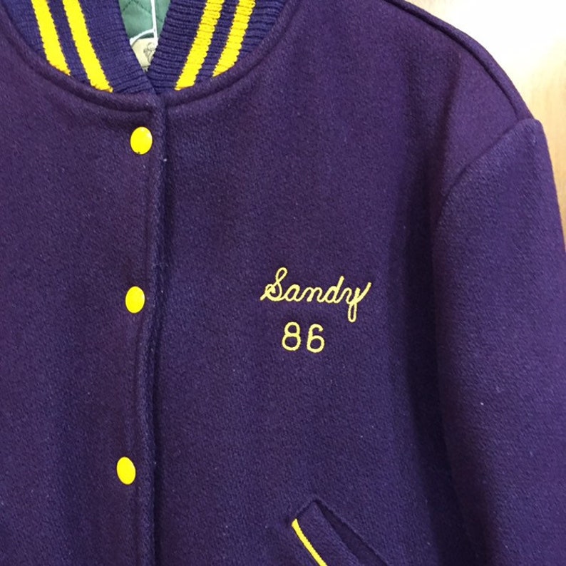 Vintage 1950s Wool Varsity Jacket Ford City Sabers, Vintage Varsity, Vintage Sportswear, Bomber, Team Sports, Vintage Clothing image 7