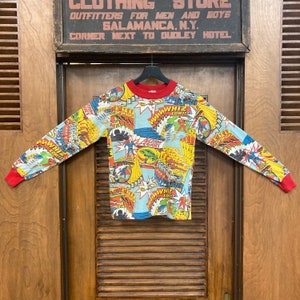 Vintage 1970s Superhero Action Comics Superman Pop Art Long Sleeve T-Shirt, 70s Tee Shirt, Vintage Clothing image 2