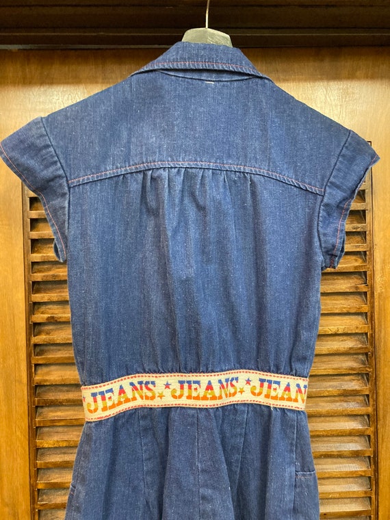 Vintage 1960’s Jeans Pop Art Denim Roller Rink Fl… - image 8