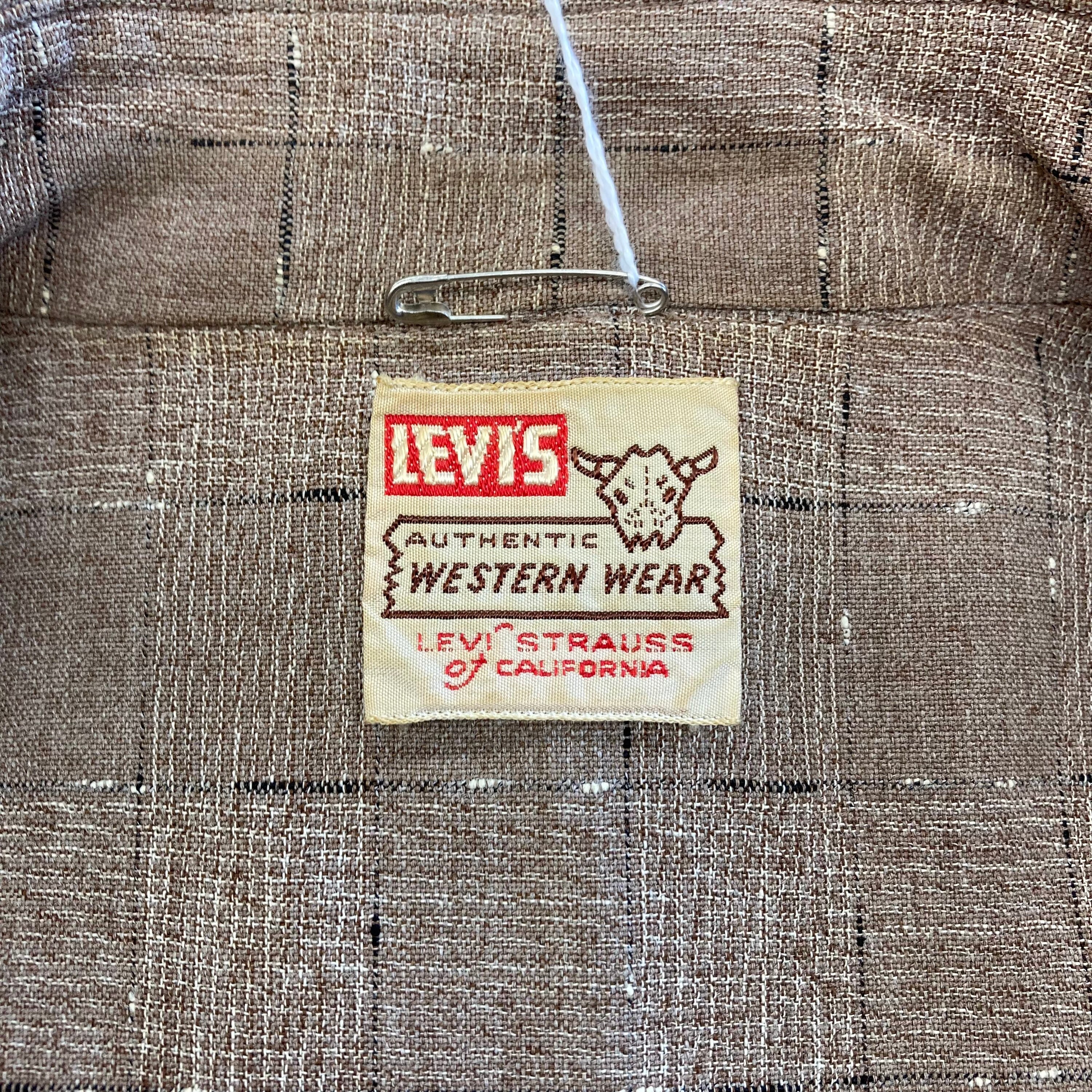 Vintage 1950s Levis Shorthorn Label Western Cowboy Rayon - Etsy Finland
