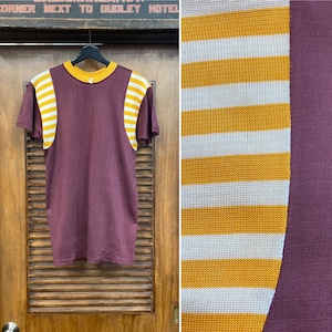 Vintage 1950’s -Deadstock- Two-Tone Durene Jersey Mod Style Rockabilly T-Shirt, 50’s Vintage Clothing