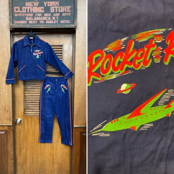 Vintage 1950's Deadstock Atomic Rocket Ranger Outer Space