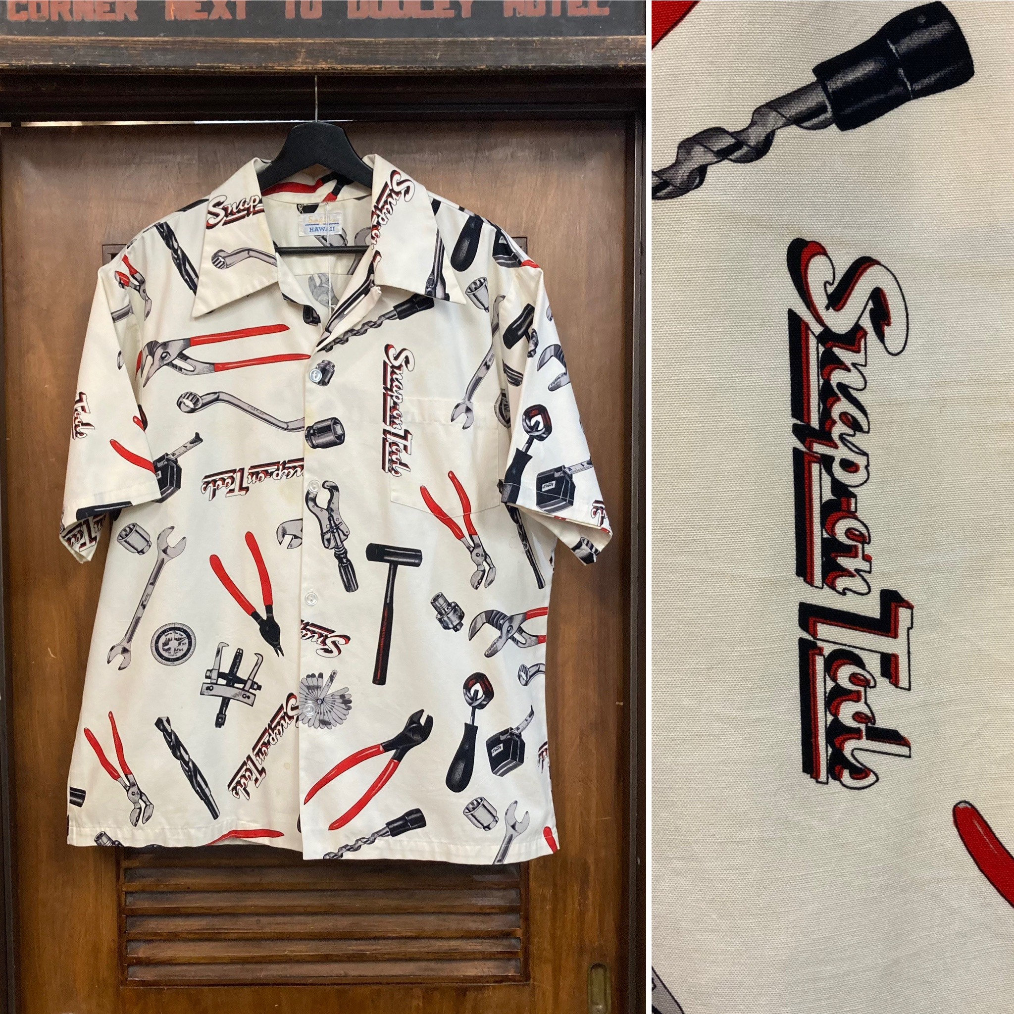 SURF LINE HAWAII クラシックビンテージ VINTAGE 60'S SURF LINE HAWAII SNAP-ON TOOL PATTERN SHIRTS