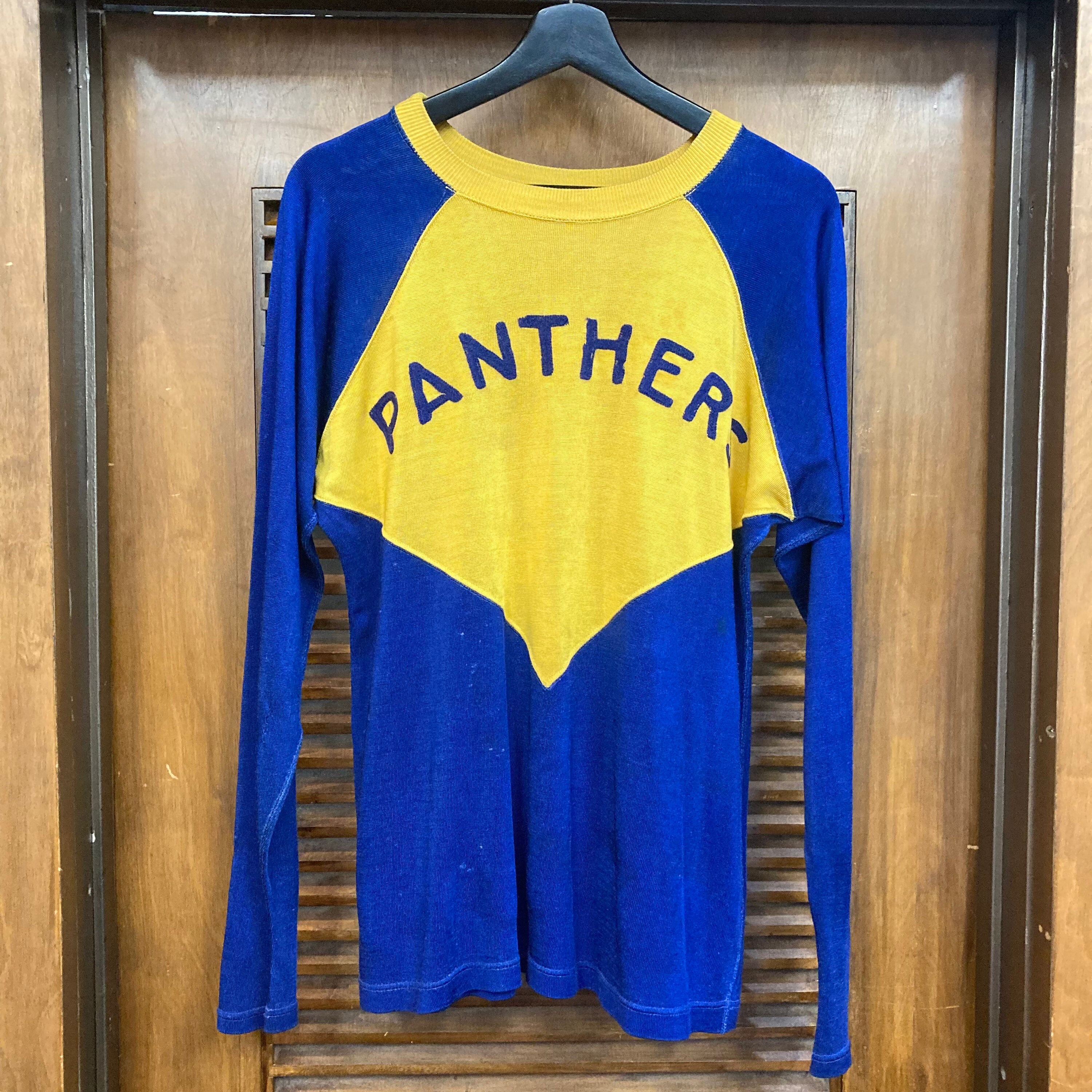Vintage 1940's “panthers” Two-tone Embroidered Durene