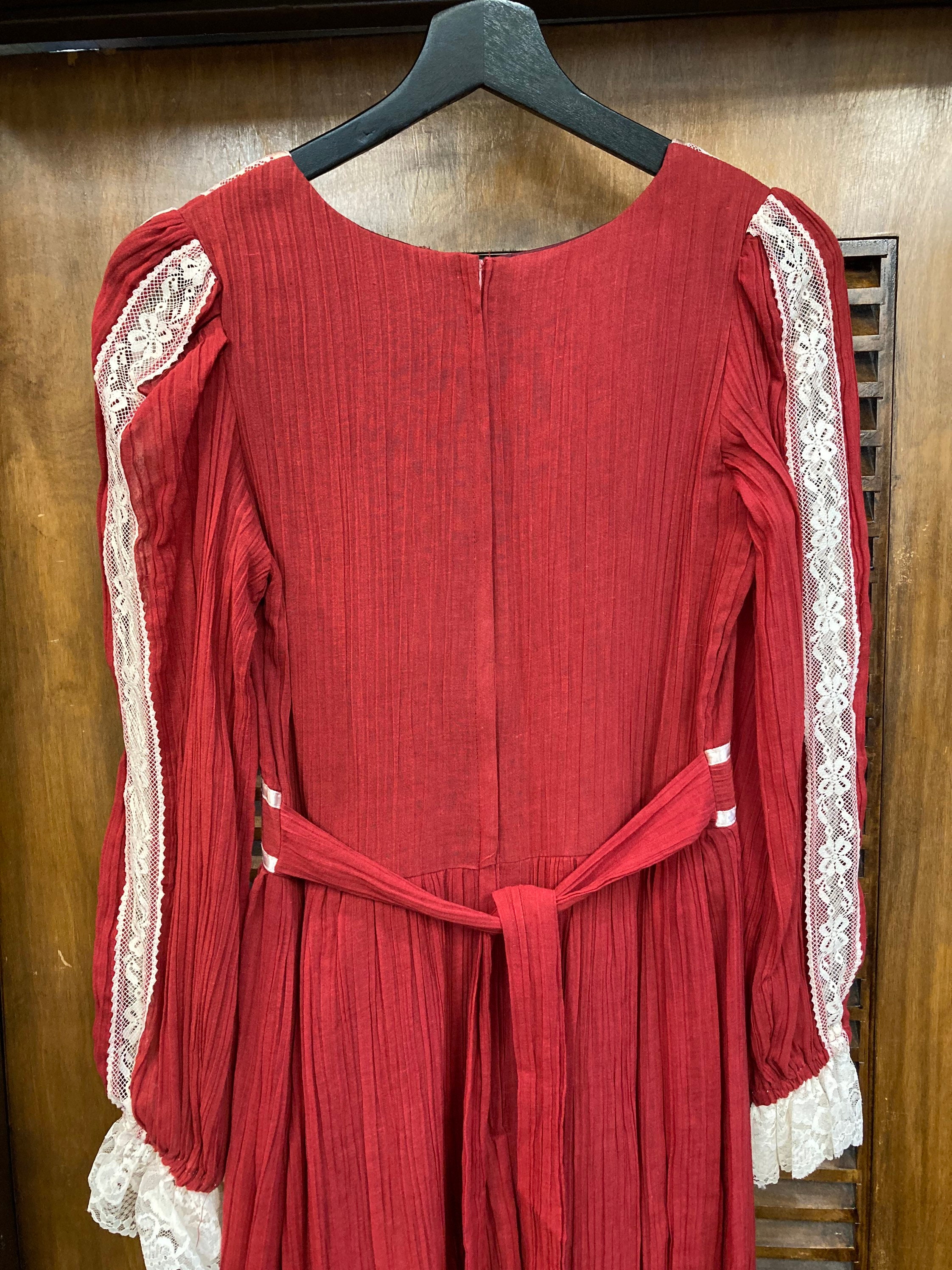 Vintage 1970’s Size 9 Gunne Sax by Jessica Prairie Lace, Hippie Boho ...