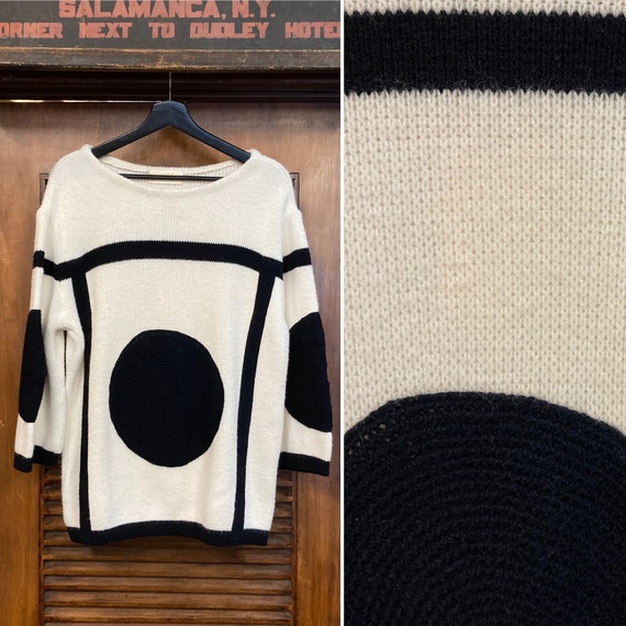 Vintage 1960’s Mod Op-Art Saks Fifth Avenue Sweate
